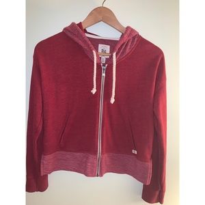 Billabong Red Full Zip Sweatshirt NWOT
